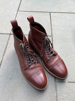 Alden 44925HC Brown Scotch Grain Perforated Cap Toe Boot