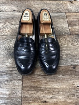 Alden 9695F Black Calfskin LHS / Penny Loafer