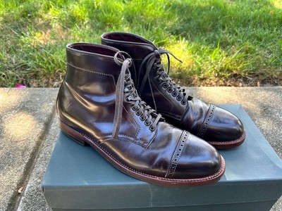 Alden D7811H Color 8 Shell Cordovan Perforated Cap Toe Boot