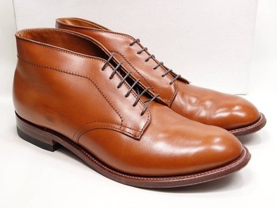 Alden 86490 Tan Calfskin Plain Toe Boot