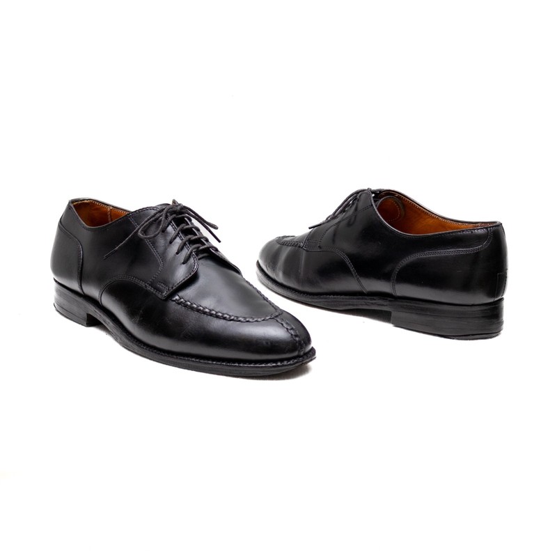 Alden 961 Black Calfskin Norwegian Front Blucher | Alden