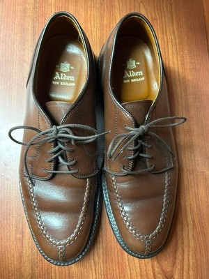 靴 Alden 965 Norwegian Split Toe Bluche Alden 965 Brown Calfskin Norwegian Front Blucher | Alden