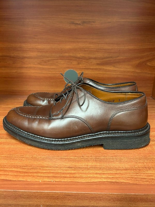 靴 Alden 965 Norwegian Split Toe Bluche Alden 965 Brown Calfskin Norwegian Front Blucher | Alden