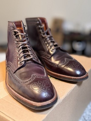 Alden 44508HC Color 8 Shell Cordovan Wing Tip Boot