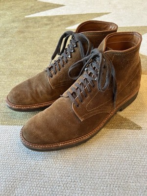 Alden D1875H Snuff Suede Plain Toe Boot