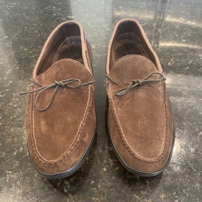 Alden H155 Dark Brown Suede Camp Mocc Loafer