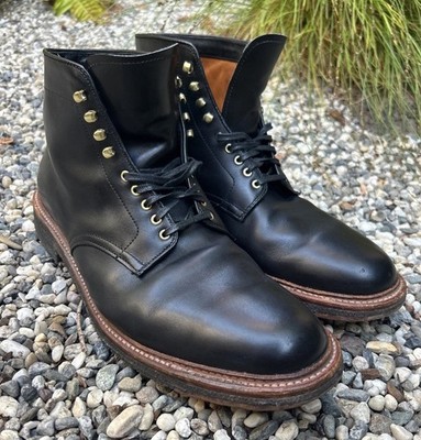 Alden 4515H Black Trapper Calf Plain Toe Boot