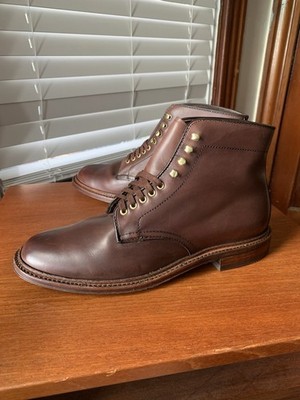 Alden 4513H Dark Brown Pegasus Calf Plain Toe Boot