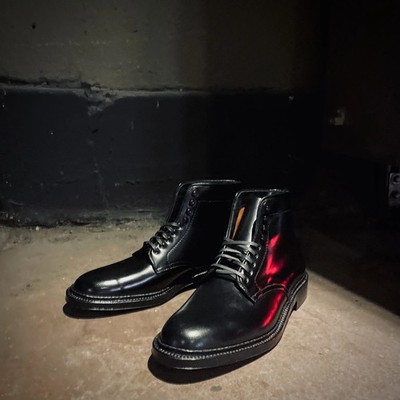Alden D6842H Black Shell Cordovan Plain Toe Boot