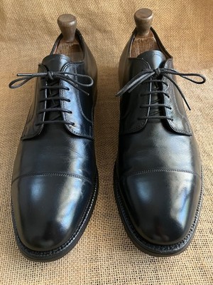 Alden 5803 Black Calfskin Straight Tip Blucher