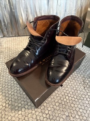 Alden D8810 Color 8 Shell Cordovan Medallion Tip Boot