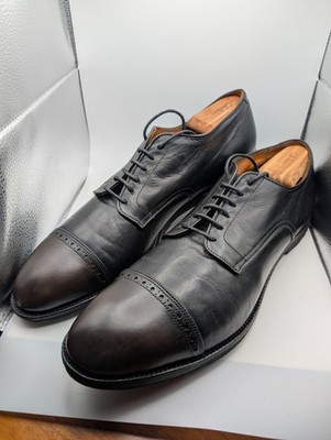 Alden 564 Dark Brown Kidskin Perforated Straight Tip Blucher