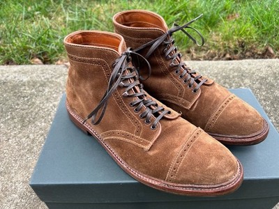 Alden D6878HC Snuff Suede Perforated Cap Toe Boot