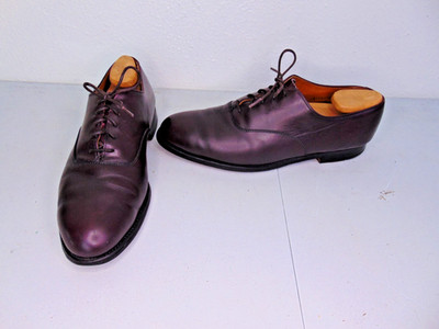 Alden 933 Burgundy Calfskin Plain Toe Bal