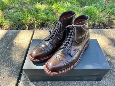 Alden D7825 Cigar Shell Cordovan Perforated Cap Toe Boot
