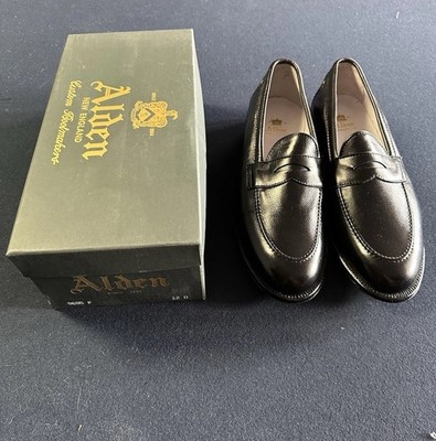 Alden 9695F Black Calfskin LHS / Penny Loafer