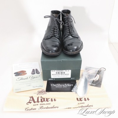 Alden D5826C Black Shell Cordovan Plain Toe Boot