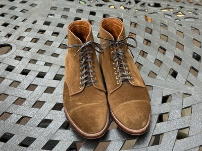 Alden D7809 Snuff Suede Cap Toe Boot