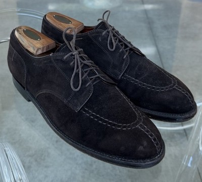 Alden 963 Mocha Kid Suede Norwegian Front Blucher | Alden Model