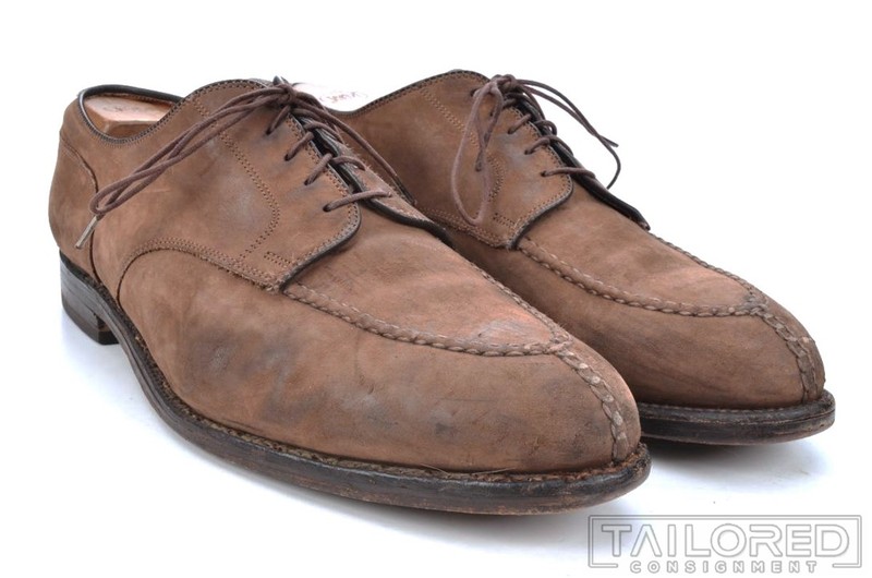 Alden 963 Mocha Kid Suede Norwegian Front Blucher | Alden Model