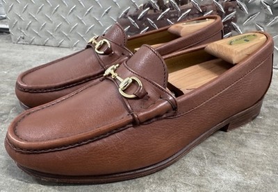 Alden H465 Cognac Calfskin Horse Bit Loafer