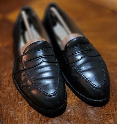Alden 6845 Black Shell Cordovan Full Strap Loafer