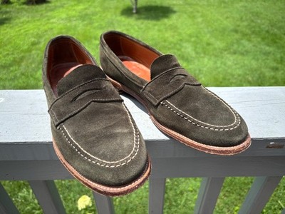 Alden 62455F Hunting Green Suede LHS / Penny Loafer