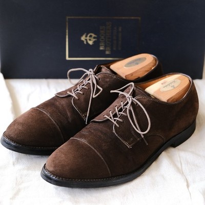 Alden 00064 Brown Suede Straight Tip Blucher