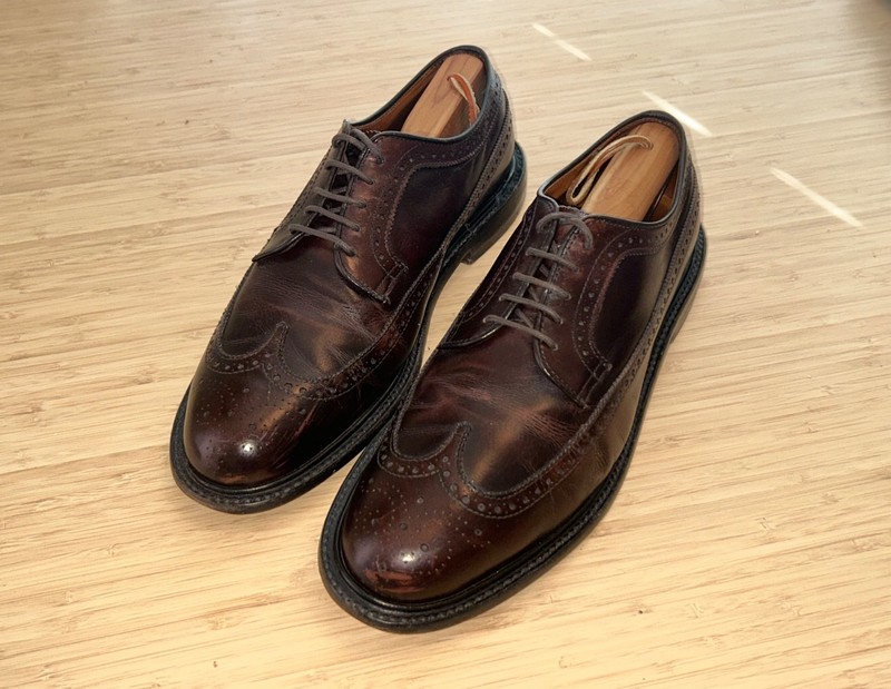 Alden 97572 Dark Brown Calfskin Long Wing Blucher | Alden Model