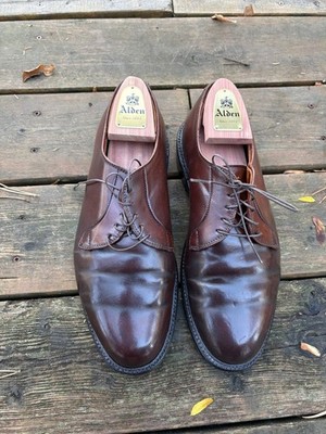 Alden 9900 Ravello Shell Cordovan Plain Toe Blucher