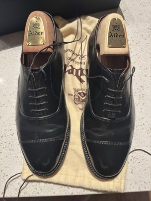 Alden 9071 Black Shell Cordovan Straight Tip Bal