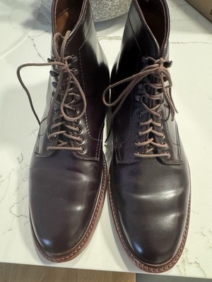 Alden D1854H Color 8 Shell Cordovan Plain Toe Boot