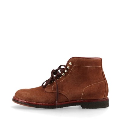 Alden 46054H Snuff Suede Plain Toe Boot