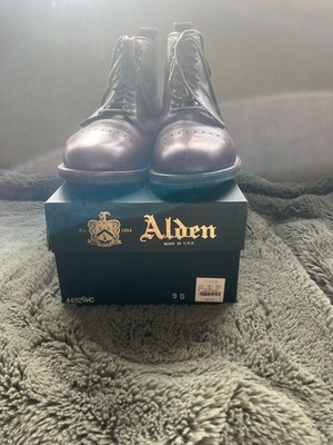 Alden 44925HC Brown Scotch Grain Perforated Cap Toe Boot