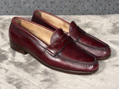 Alden 1611 Burgundy Calfskin LHS / Penny Loafer