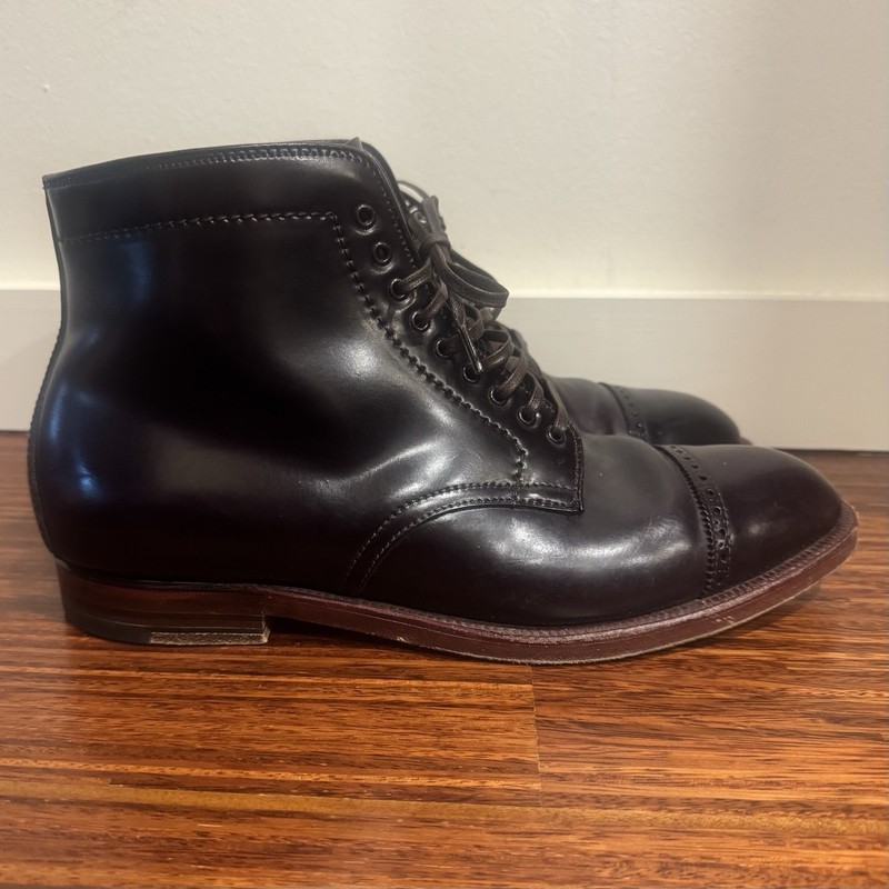 Alden D8832 Color 8 Shell Cordovan Perforated Cap Toe Boot | Alden