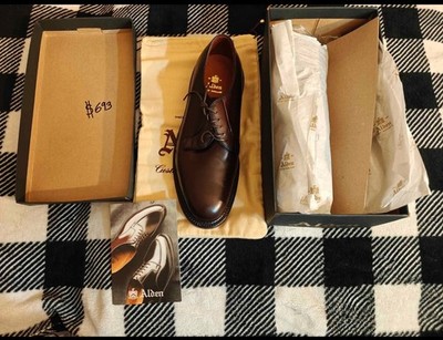 Alden 99024 Brown Calfskin Plain Toe Blucher