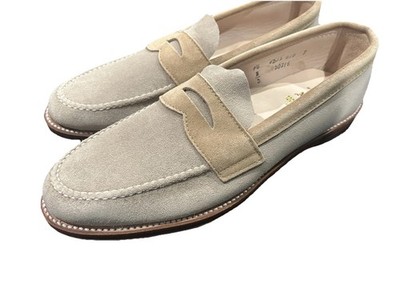 Alden D0216 Milkshake and Tan Suede LHS / Penny Loafer