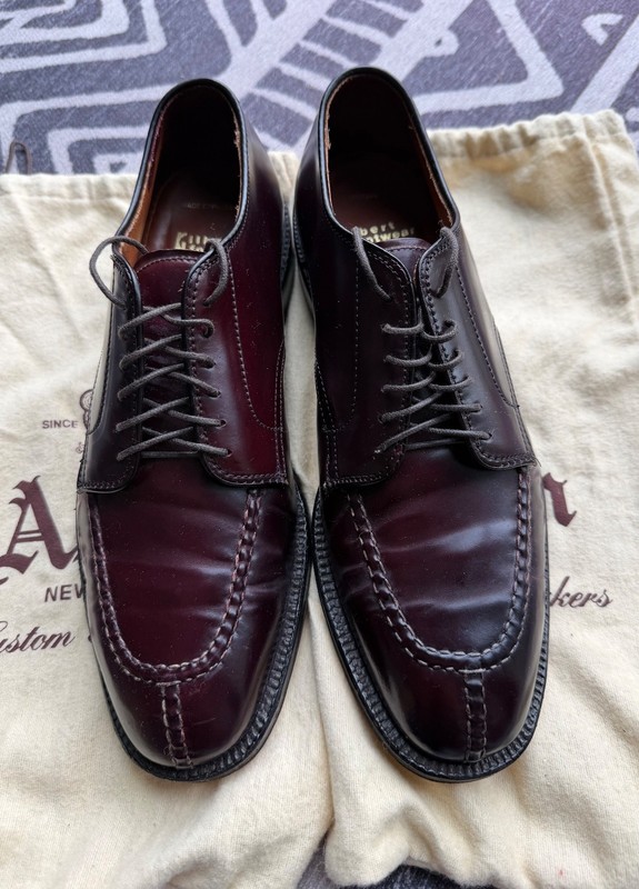 Alden 43400 Color 8 Shell Cordovan Norwegian Front Blucher | Alden