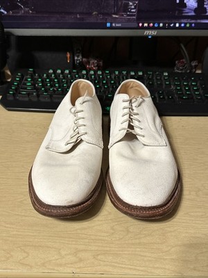 Alden 29330F Ivory Suede Plain Toe Dover