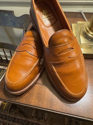 Alden 983 Burnished Tan Calfskin LHS / Penny Loafer