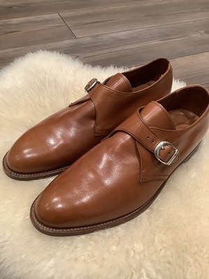 Alden D7410 Tan Calfskin Monk Strap