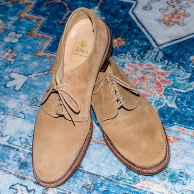 Alden 29332F Tan Suede Plain Toe Dover