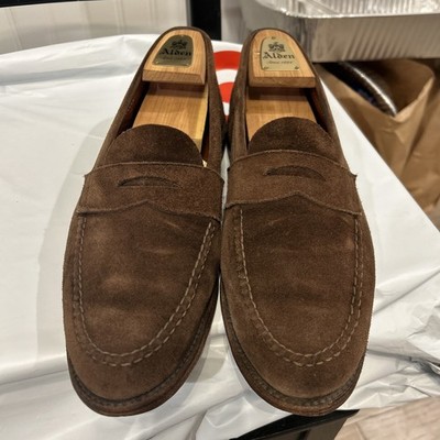 Alden 6245F Dark Brown Suede LHS / Penny Loafer