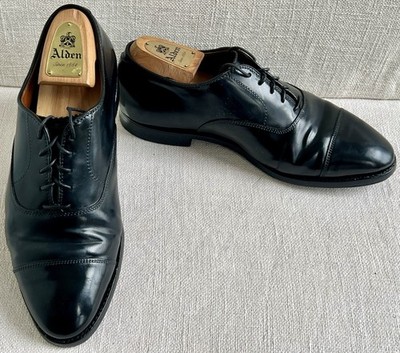 Alden 9071 Black Shell Cordovan Straight Tip Bal