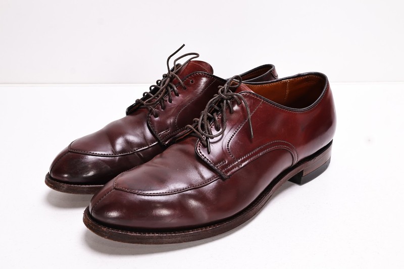 靴 Alden 54321 SIZE:8 Alden 54321 Color 8 Shell Cordovan V-Tip Blucher | Alden Model Project