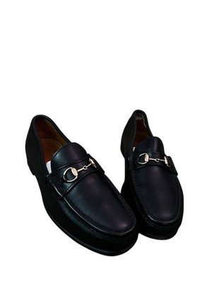 Alden H467 Black Calfskin Horse Bit Loafer