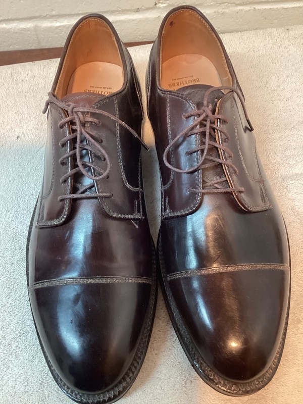 Alden 2160 Color 8 Shell Cordovan Straight Tip Blucher | Alden