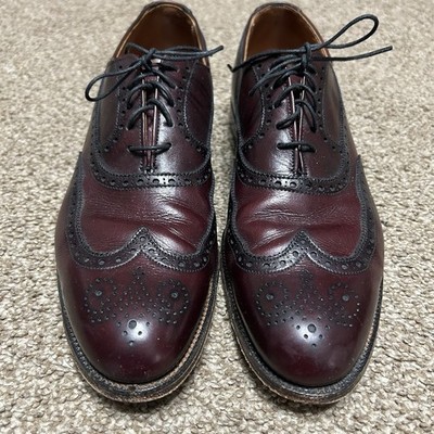 Alden 929 Burgundy Calfskin Wing Tip Bal