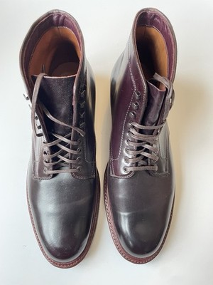 Alden D1854H Color 8 Shell Cordovan Plain Toe Boot